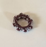 Ring aus Glasperlen, 11 mm, 52 mm