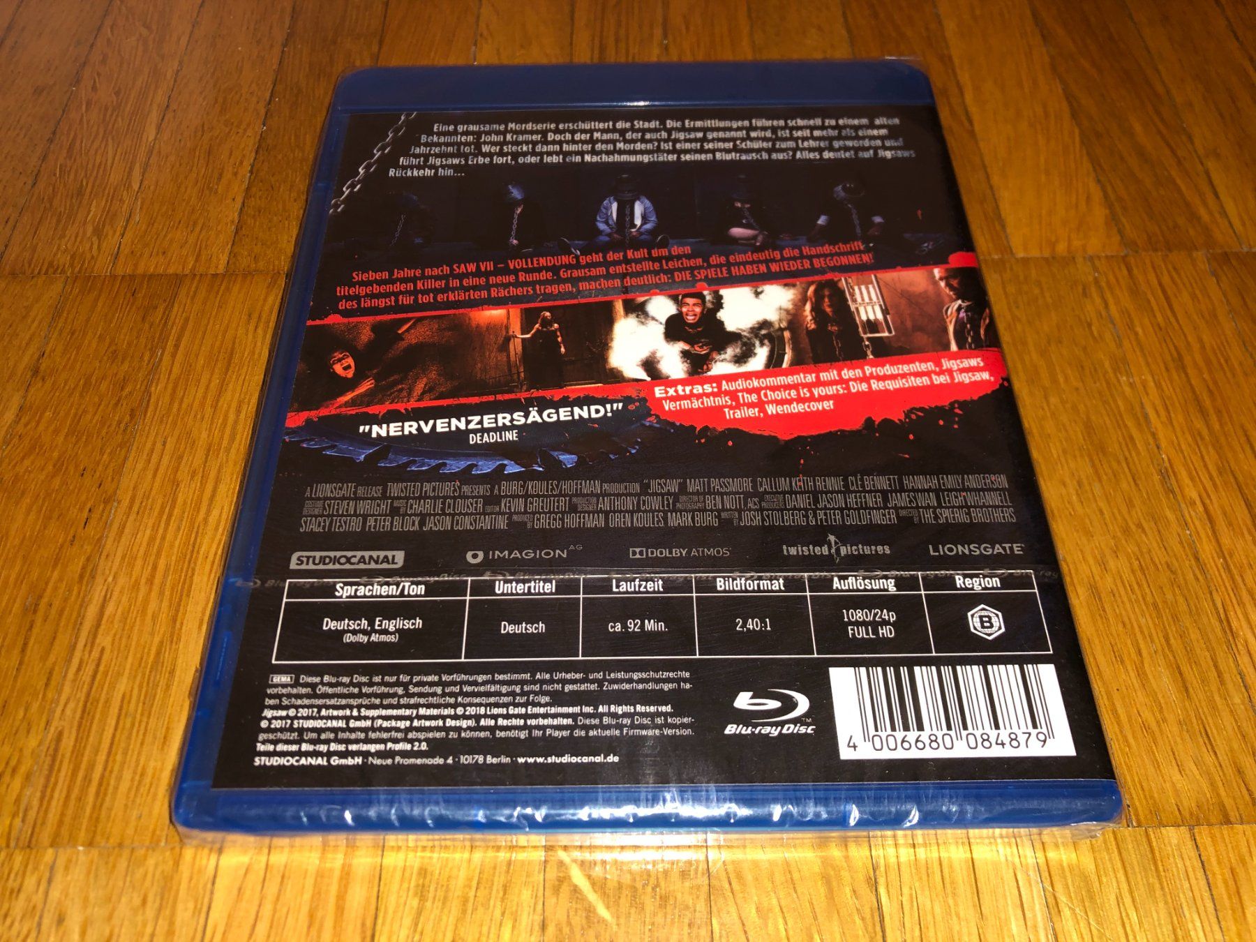 Tutti i DVDs: Jigsaw - BLU-RAY - UNCUT – Nuovo e nell'imballaggio originale da Basel venduto da havsok 1