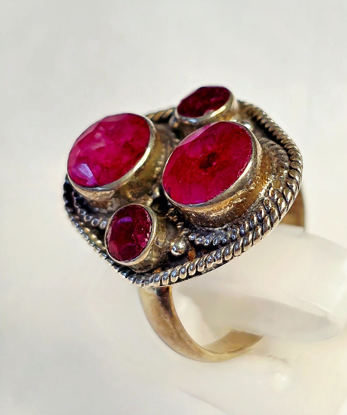 Ringe: Rubin Fingerring in Silber – Neu (gemäss Beschreibung) aus Zürich von Benedikt21 9