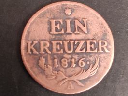 1 Kreuzer empire d'Autriche 1816