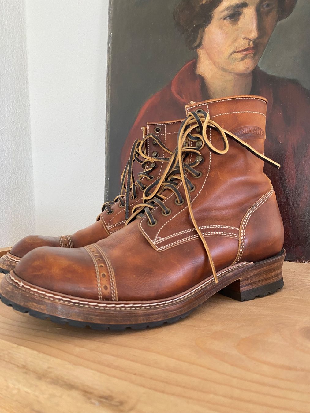 Scarpe da uomo: Sandmann Allbright Whiskey Classic Dress Boot – Usato da Illnau venduto da Machi3