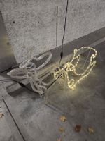 Rentier & Schlitten Leuchtfiguren Weihnacht Deko LED aussen