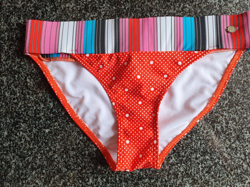 Protest Mm Pistol Bikinihose Für Damen – Klassischer Schnitt, Bequem & Bedruckt (Koralle Blaze, Größe 34)