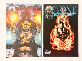 Stone Das Erwachen Comic #1 und #2, komplette story.