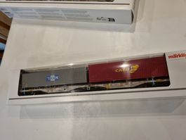 Doppel-Containertragwagen Bauart Sggrss 80 - Märklin