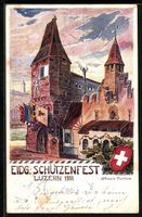 Luzern, Schützenfest 1901, Bannerturm u