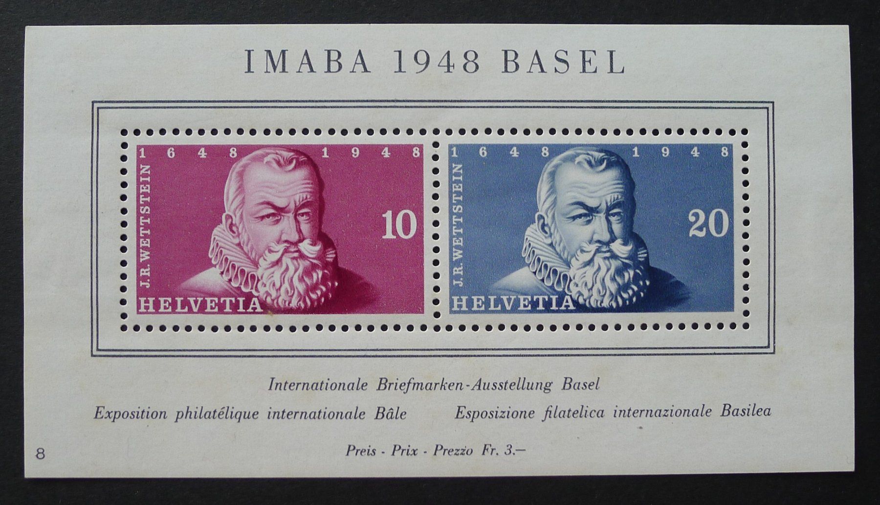 Alle Briefmarken: W31 IMABA BASEL Block ungebraucht *, Kat: 80.- – Gebraucht aus Ebikon von SilvioFreund