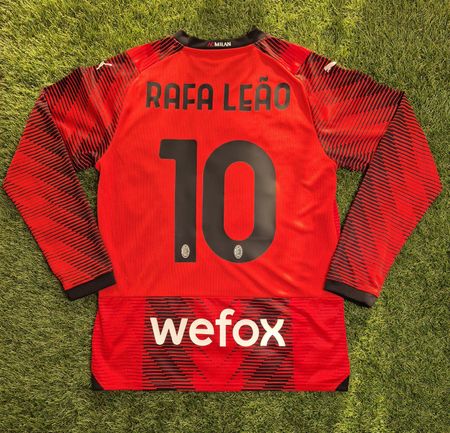 AC Milan 23/24 Trikot Longsleeve #10 Rafa Leao Original