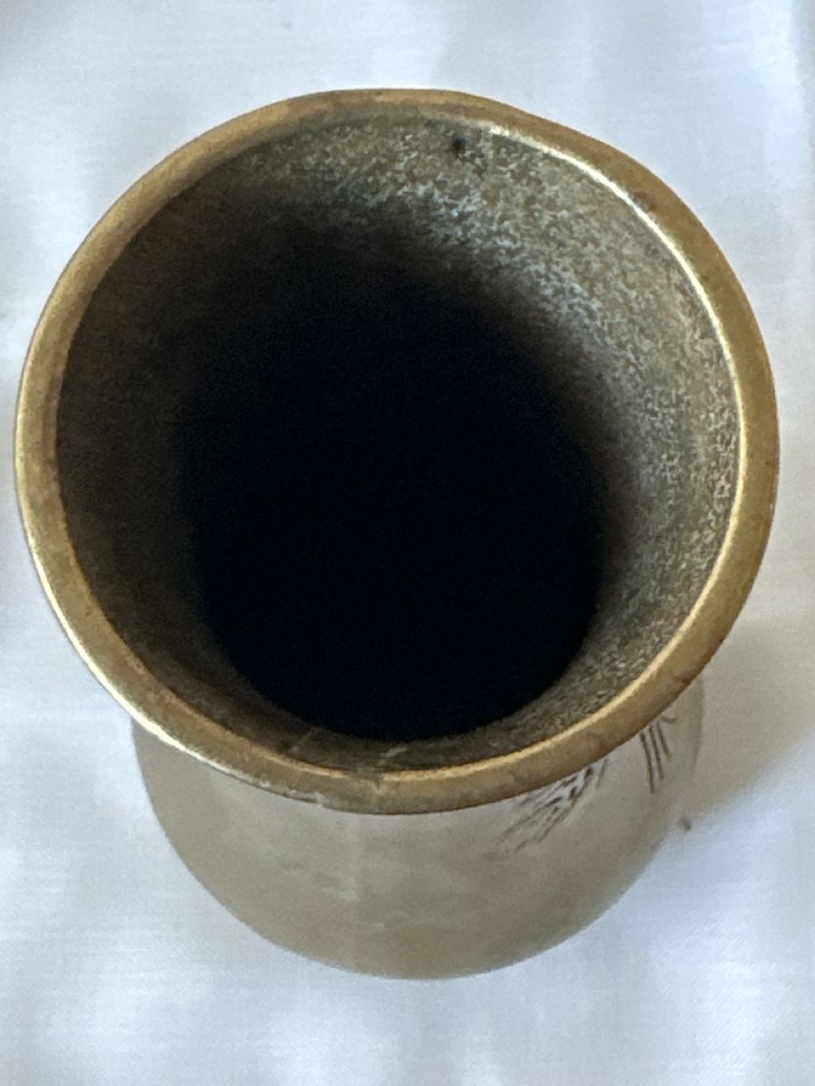 Vasi & Recipienti: Massive Messing Vase mit Ähren Dekor 🌾 – Usato da Zürich venduto da Chaeffeler 5