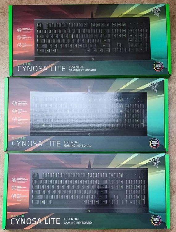 NEU!* Razer Cynosa Lite Gaming Tastatur RGB QWERTZ | Kaufen auf Ricardo | Nummernblöcke
