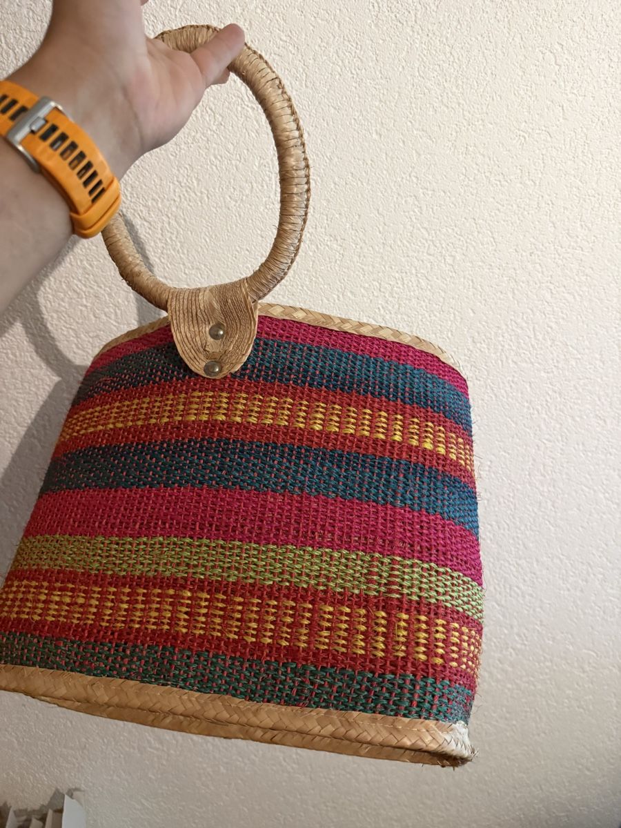 Borse: Sommer Strandkorb Basttasche Handarbeit – Usato da Hirschthal venduto da cel_w772 1