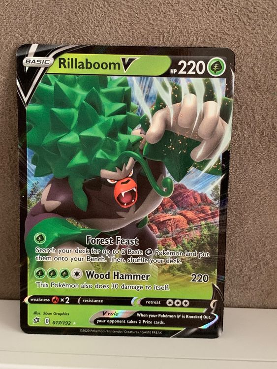 Rillaboom V ENG Rebel Clash Pokemon 017/192 (Gebraucht) in Fislisbach ...