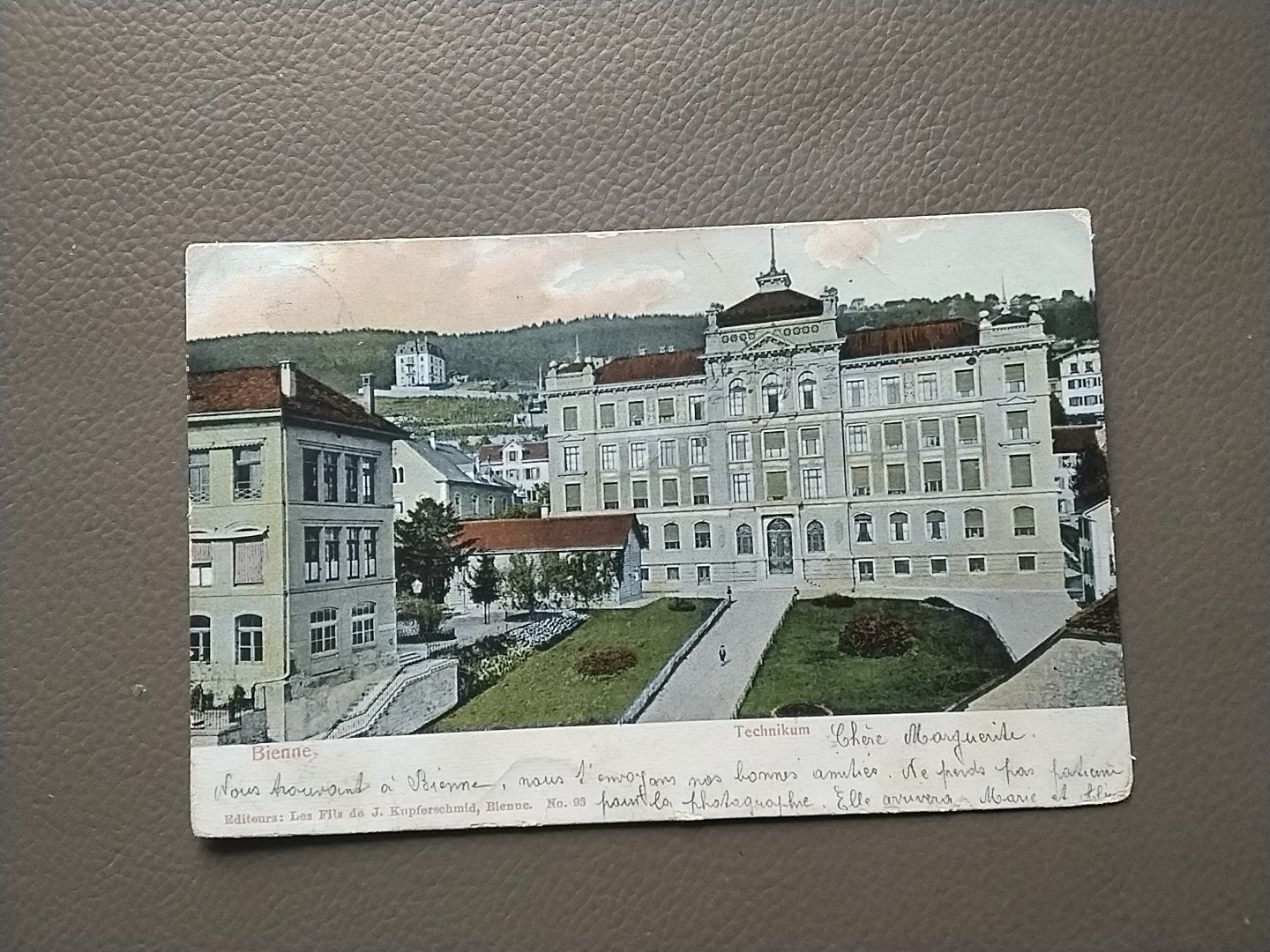 Ansichtskarten: Biel Bienne Technicum Ak – Gebraucht aus Biel/Bienne von taki25