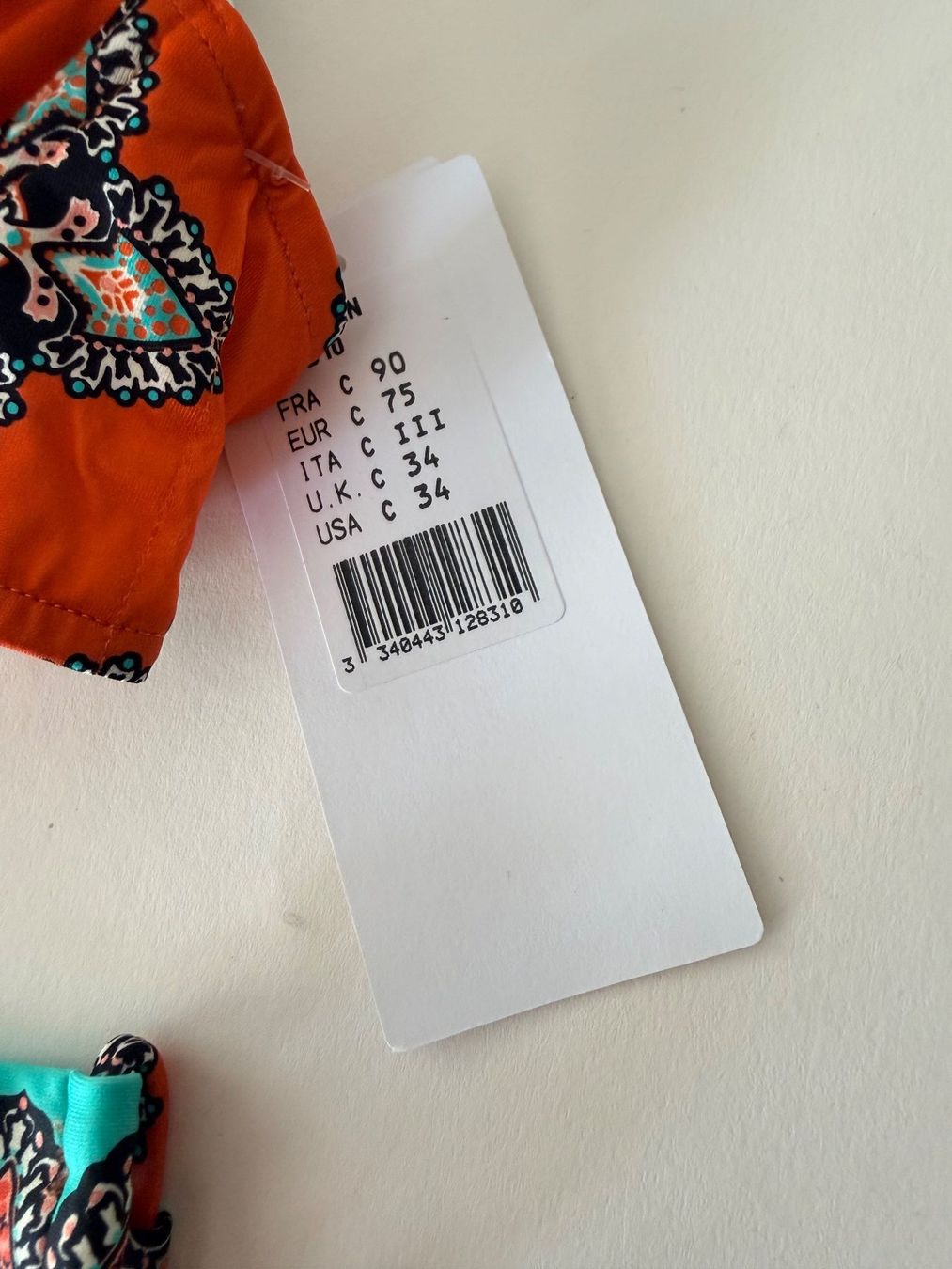 Chantelle Badekleider & Bikinis: CHANTELLE, Bikini, Grösse 75C/38, Farbe Orange mit Muster – Neu und originalverpackt aus Rudolfstetten von gst_g7xl 3