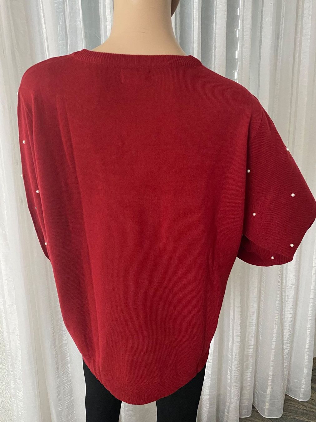 Maglioni & Felpe: MUST HAVE - stylische Pullover mit Perlen, dunkelrot, 48 – Nuovo e nell'imballaggio originale da Winkel venduto da ferrari2022 4