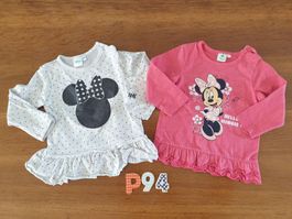P94: 2 Sweatshirt Minnie Mouse Grösse 80