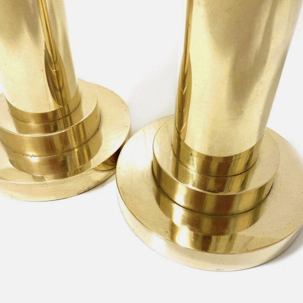 Bougeoirs: 2 grosse Kerzenständer aus Bronze oder Messing – D'occasion à Luzern par downtonabbey 4