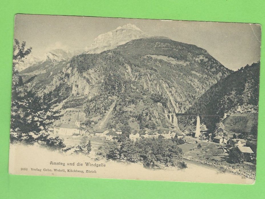 Cartes postales: Amsteg und die Windgelle – D'occasion à Zürich par t24_de