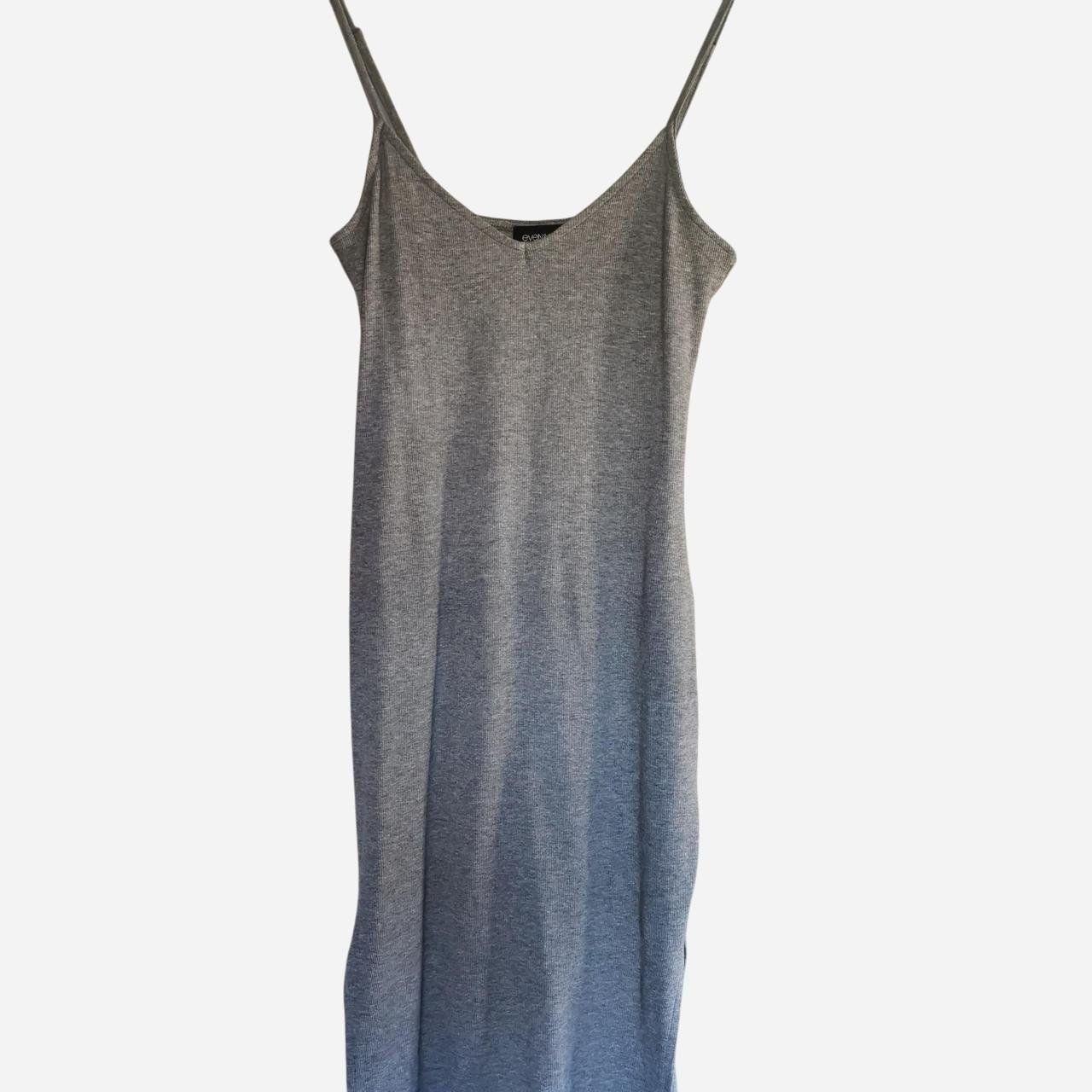 Kleider: Graues Jersey Maxikleid mit Spaghettiträger Even&Odd – Neu (gemäss Beschreibung) aus Ringgenberg BE von Vinyl.Love 2
