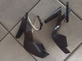 Jil Sander Clogs/ Zöggeli/ zoccoli Gr. 37 braun neuwertig