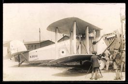 Britisches Militär-Doppeldeckerflugzeug