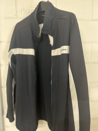 J.Lindeberg Sportjacke dunkelgrau weiss Grösse M 