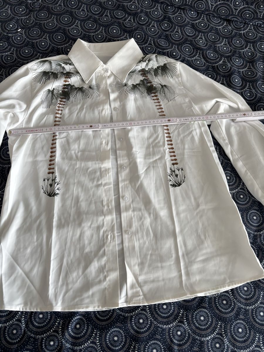 Kleiderpakete: Sommer Look: Hose & Bluse mit Palmenmuster, Gr. M – Neu (gemäss Beschreibung) aus Salenstein von Silly...0 6