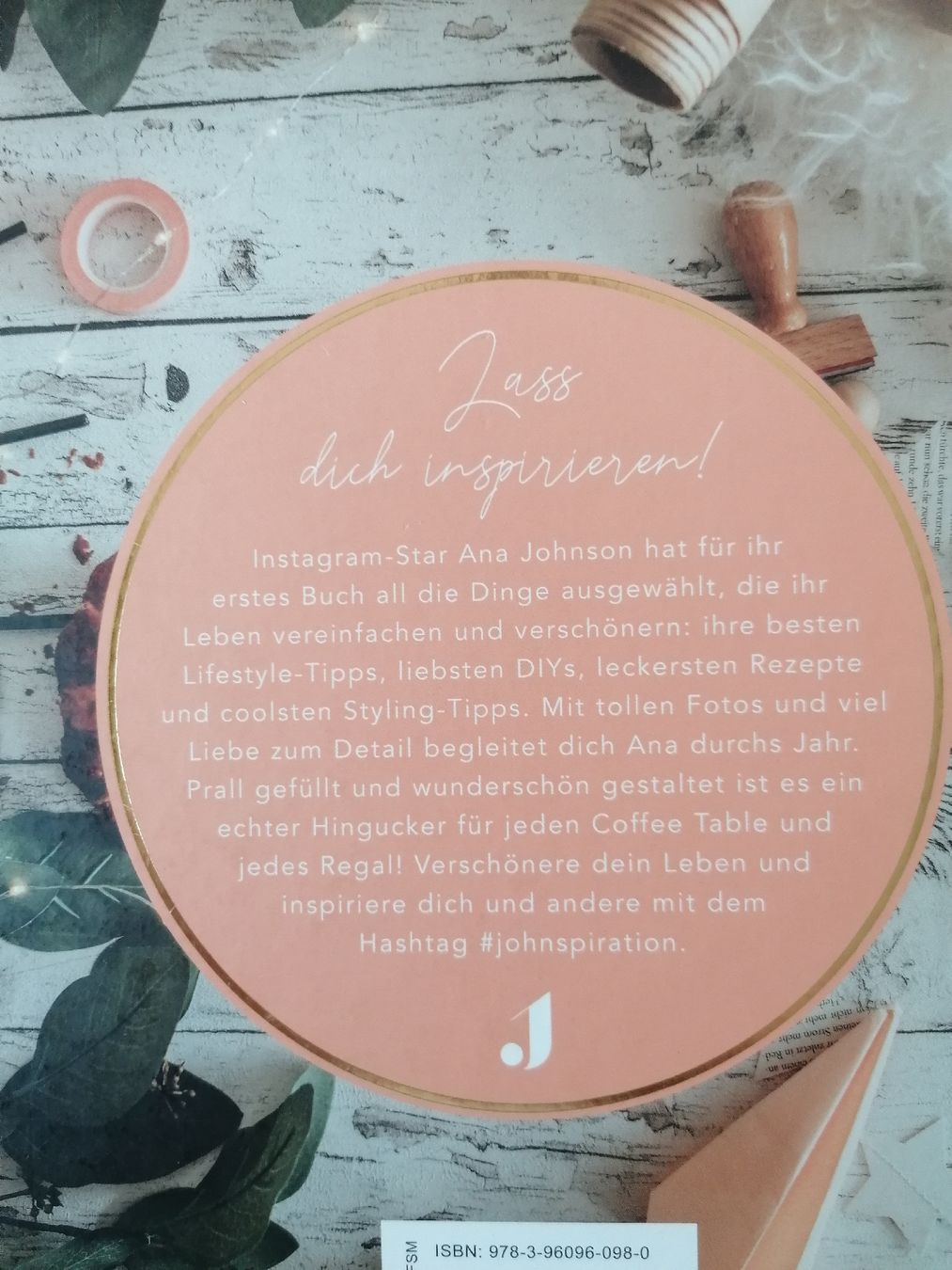 Libri: Buch "Inspire Yourself" von Ana Johnson – Nuovo (secondo la descrizione) da Luzern venduto da chr_ny72 2