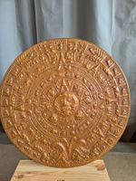 Kupfer Maya Kalender Wandbild, Durchmesser 47,5 cm