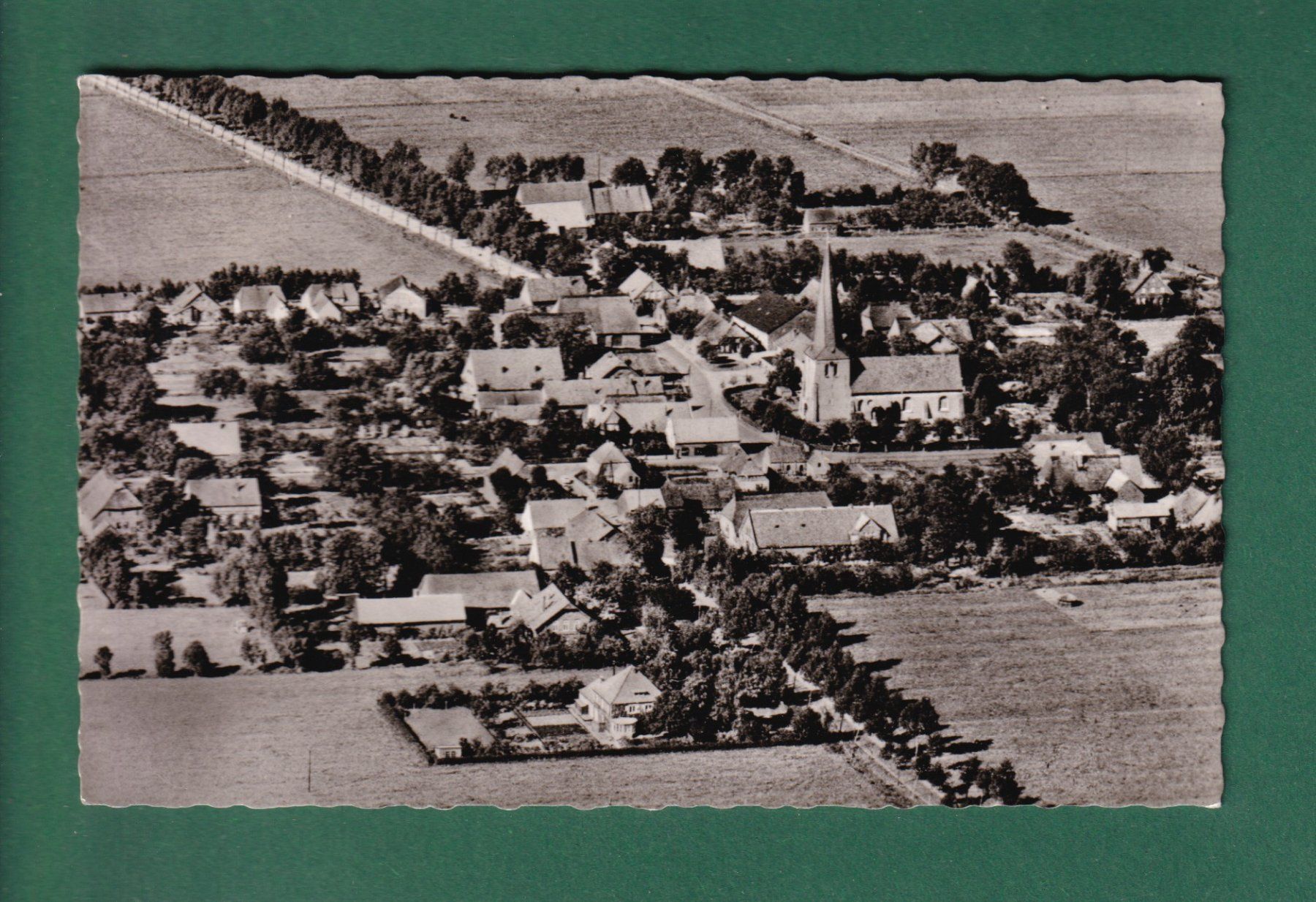 Cartoline postali: SANDSTEDT - Flugaufnahme – Usato da Pully venduto da nicecards-shop
