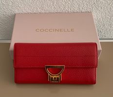 COCCINELLE Portemonnaie rot Leder, NEU