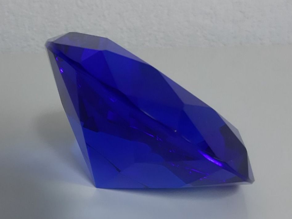 Tutte le decorazioni: Diamant Glas blau 12 cm Neu – Nuovo e nell'imballaggio originale da Urtenen-Schönbühl venduto da Kronengold 1