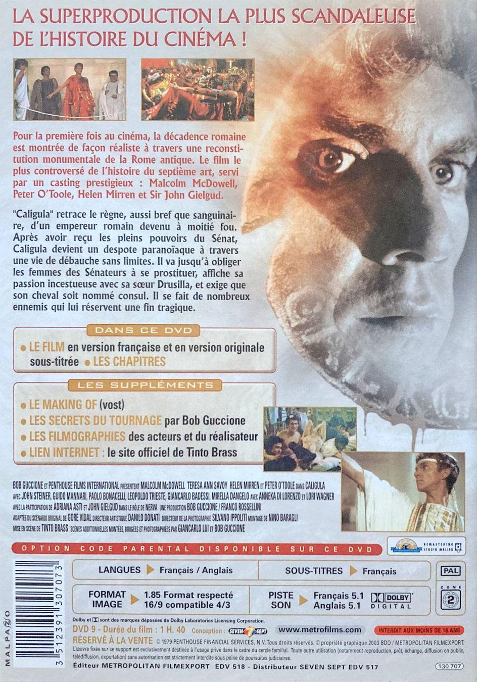 Alle DVDs: CALIGULA - MALCOLM McDOWELL (1 DVD) – Gebraucht aus Bottens von hotter-than-hell 1
