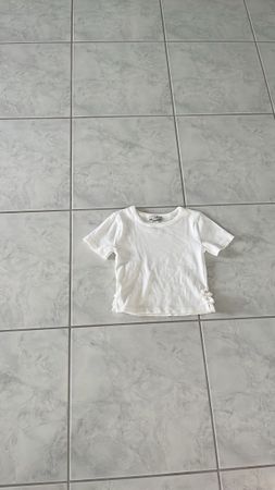 T-Shirt Weiss Grösse 140 Kinder Mädchen
