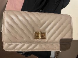 Alles 10.- Schultertasche 1 x gebraucht in beige