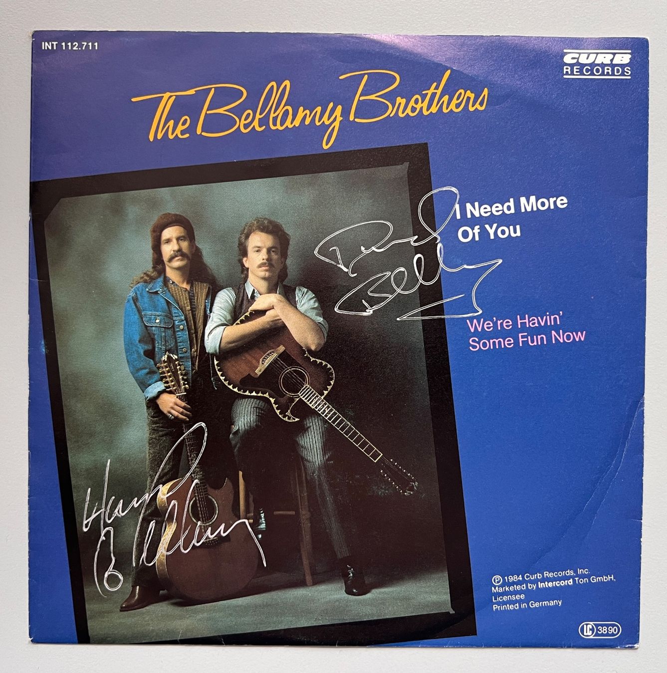 Autografi: Bellamy Brothers ORIGINAL AUTOGRAMM Tasche +Singel Auto +COA – Nuovo (secondo la descrizione) da Solothurn venduto da StarsInYourHome 3