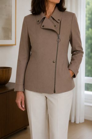AKRIS Punto Schurwolle Blazer 40 - L Beige