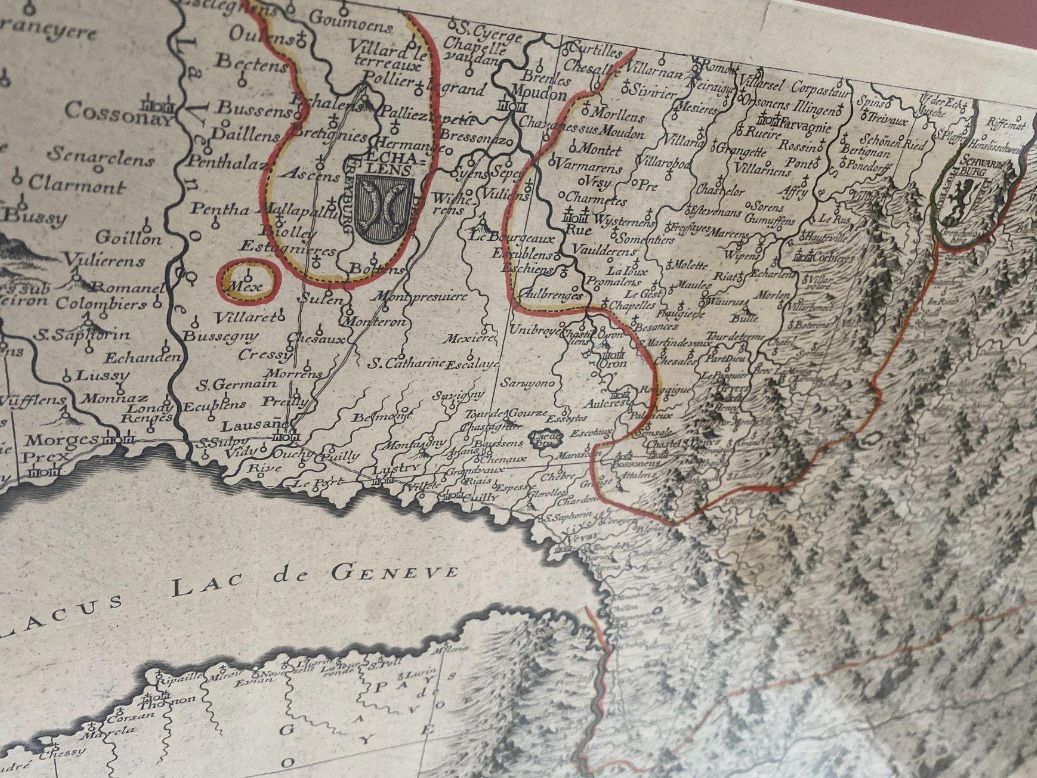Cartine & Atlanti: Antike Landkarte Schweiz, gerahmt – Usato da St. Gallen venduto da Mit_Preisvorschlag 6