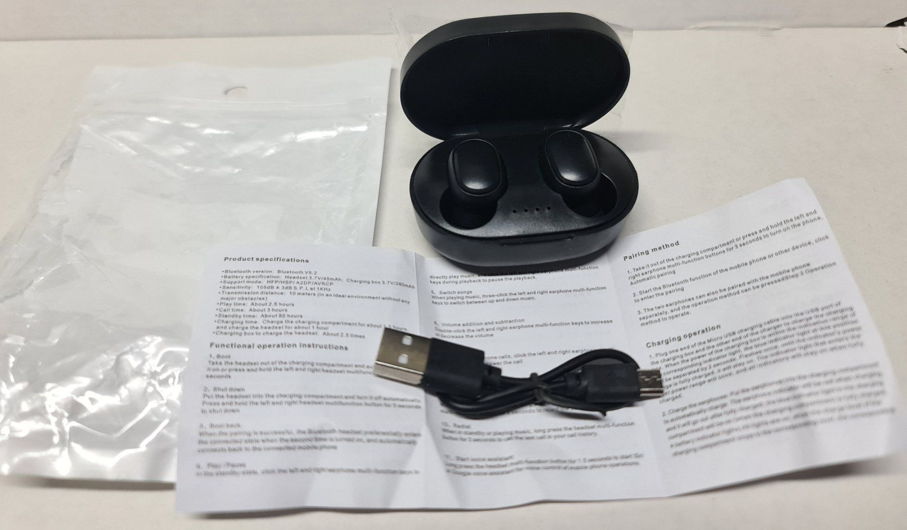 Cuffie: Bluetooth Mini In Ear Kopfhörer Kabellos Mikrofon – Nuovo e nell'imballaggio originale da Uerkheim venduto da Kaufoption 4