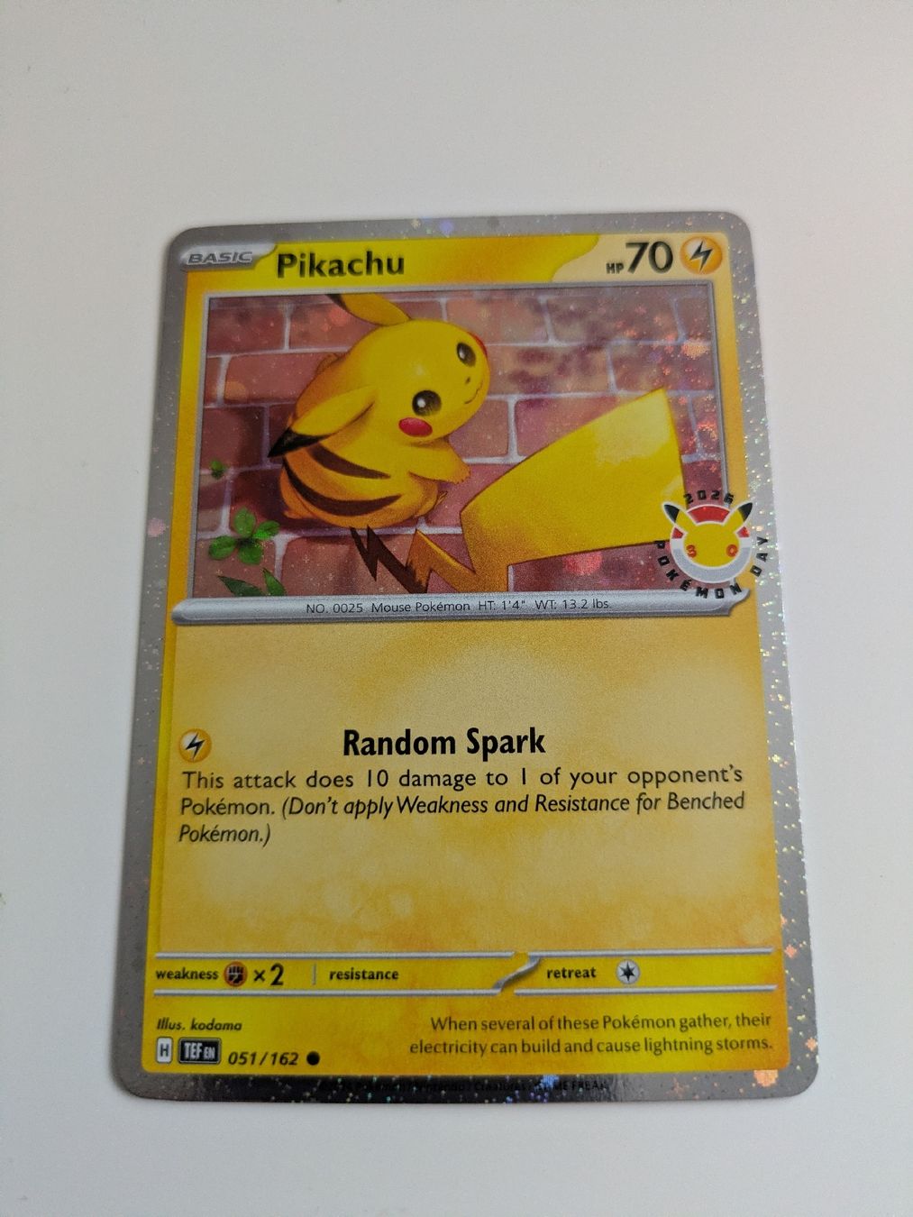 Pokémon Carte collezionabili: Pikachu 051/162 PokemonDay – Nuovo (secondo la descrizione) da Hochdorf venduto da NoctisCaelum