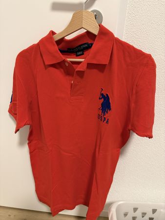 Polo Shirt USPA rot Gr S/m