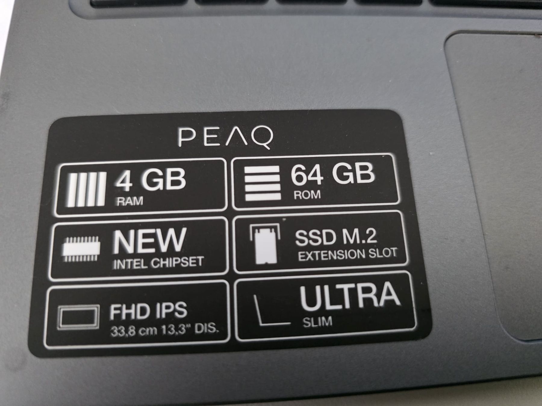 Peaq Notebook: PEAQ Notebook Slim S130 4GB RAM 64GB ROM Ubuntu Linux – Usato da Winterthur venduto da Maricels_Boutique 2