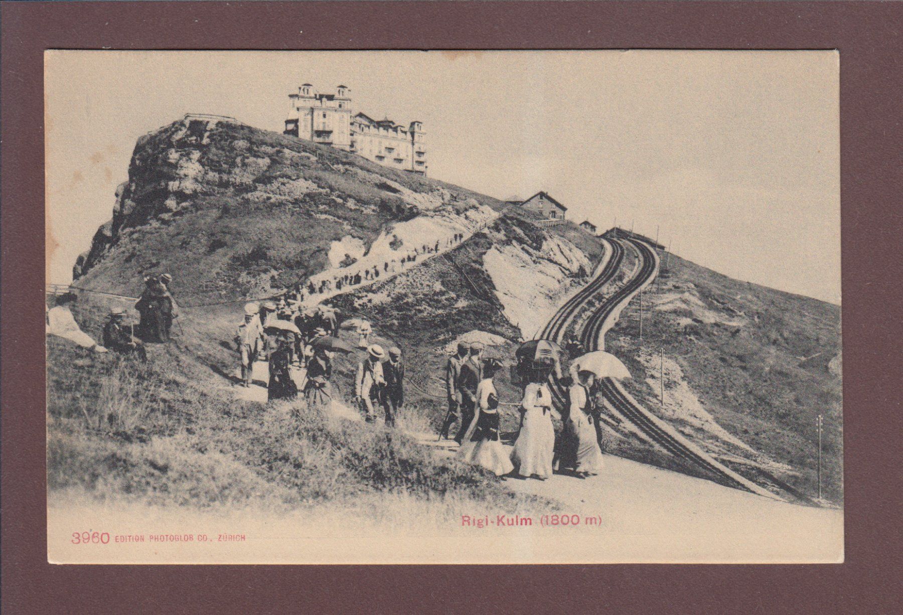 Cartoline postali: RIGI-KULM - Leute – Usato da Pully venduto da nicecards