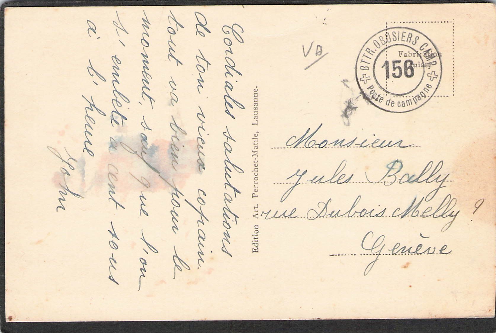 Cartoline postali: #Prévonloup VD , Post - Depot , gel. Feldpost – Usato da Reichenburg venduto da Pipo-67 1