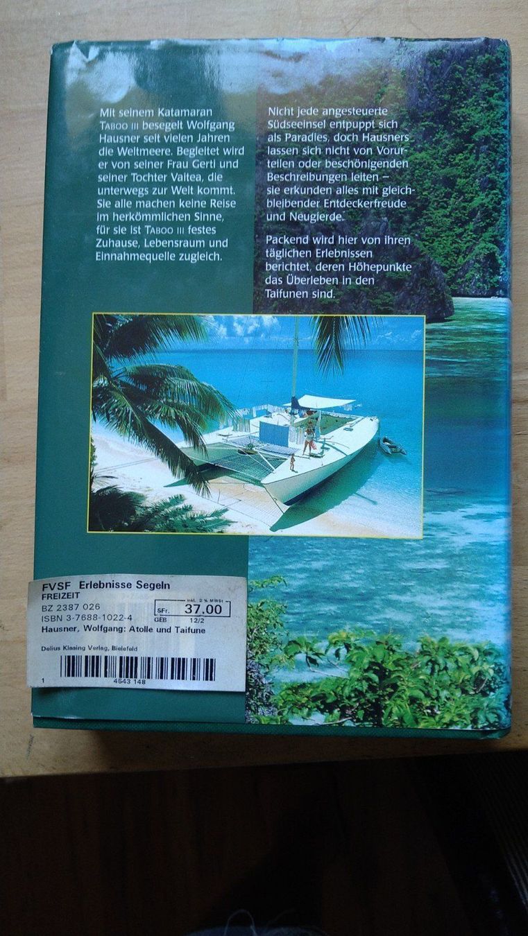 Libri: Buch Atolle und Taifune Wolfgang Hausner – Usato da Gelterkinden venduto da martinom 1