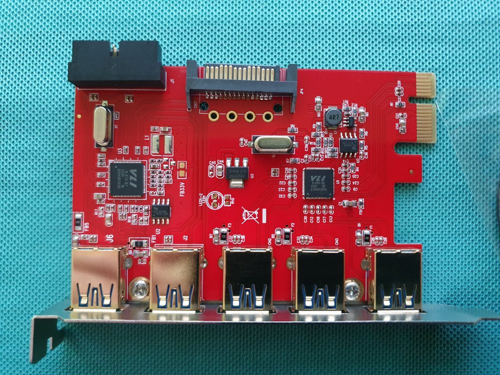 Hubs & Switches: PCIe USB3.0 Schnittstellenkarte Controller 5x extern – D'occasion à Feuerthalen par jalindi