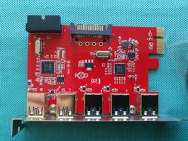 PCIe USB3.0 Schnittstellenkarte Controller 5x extern