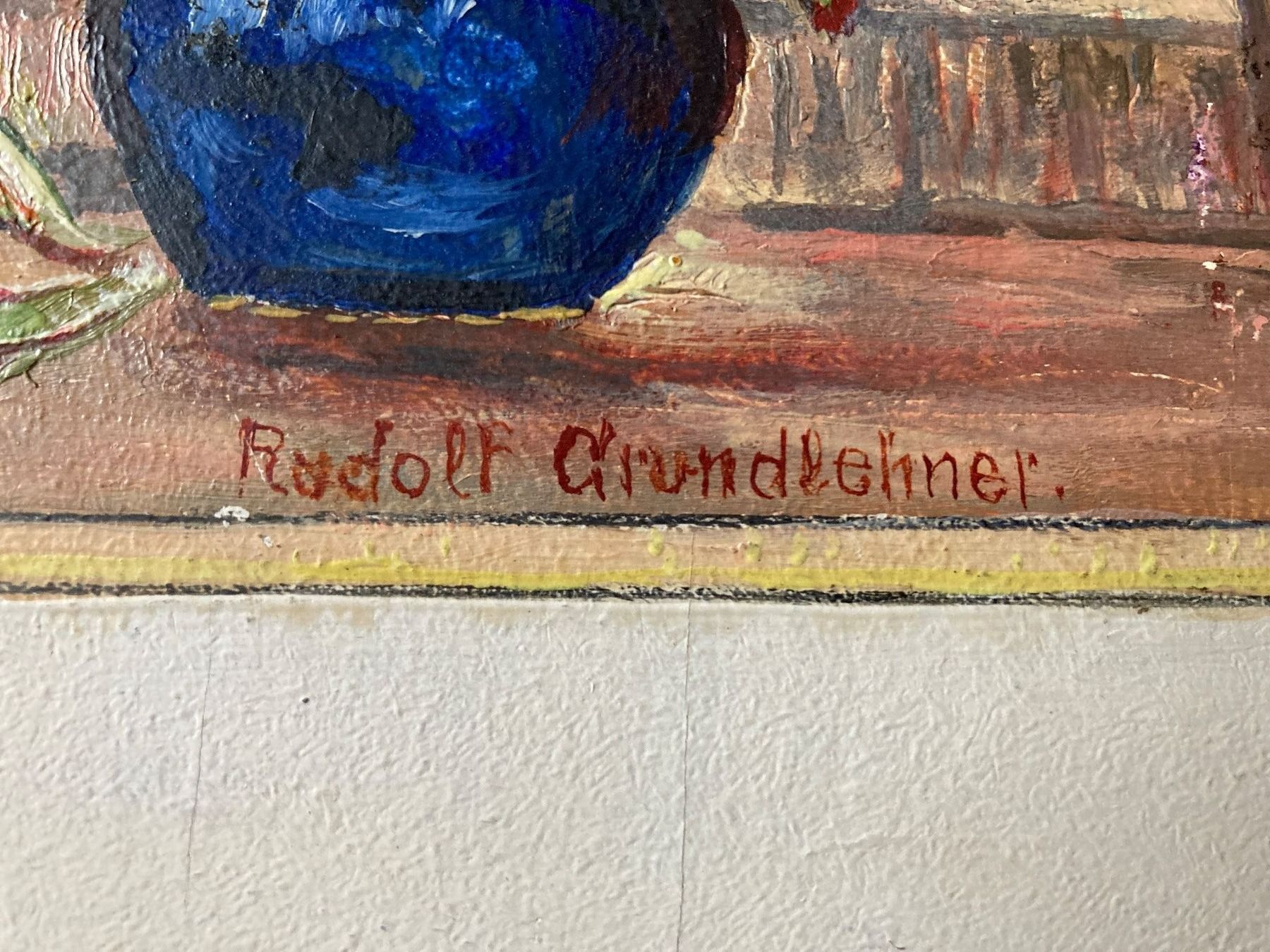 Gemälde: Rudolf Grundlehner - Stillleben mit Blumen – Gebraucht aus Zürich von Ralfli 1