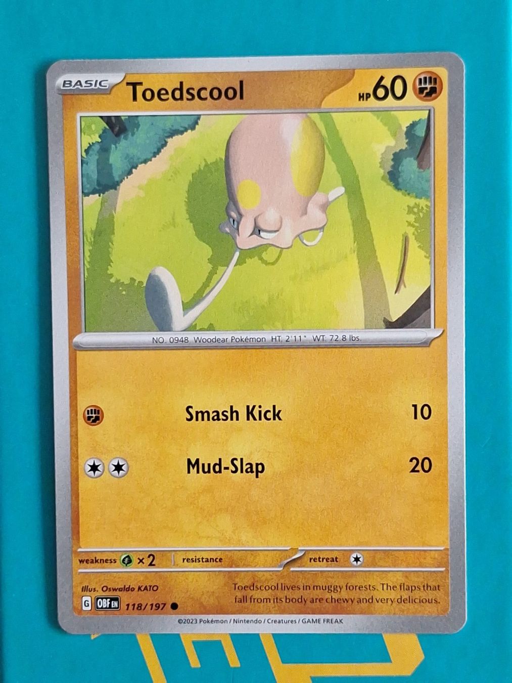 Pokémon Carte collezionabili: Toedscool - Pokemon Obsidian Flames – Usato da Altstätten SG venduto da GGsGameshop