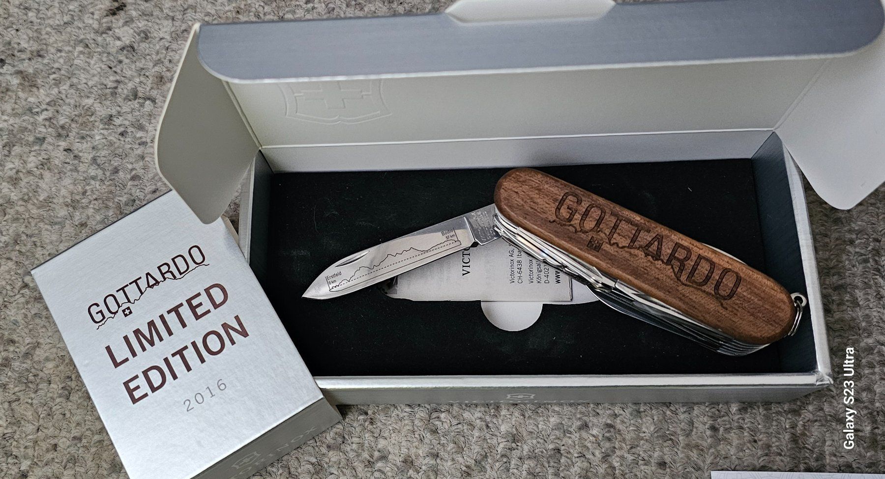 Coltelli tascabile: Victorinox Sackmesser Gotthardo Nr. 165 /2016 – Nuovo e nell'imballaggio originale da Volketswil venduto da Rego66